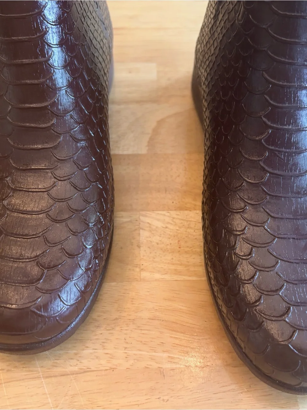 NWOT Hunter limited edition Carnaby “snakeskin” embossed Tall Rain boot sz 6 - Picture 3 of 10